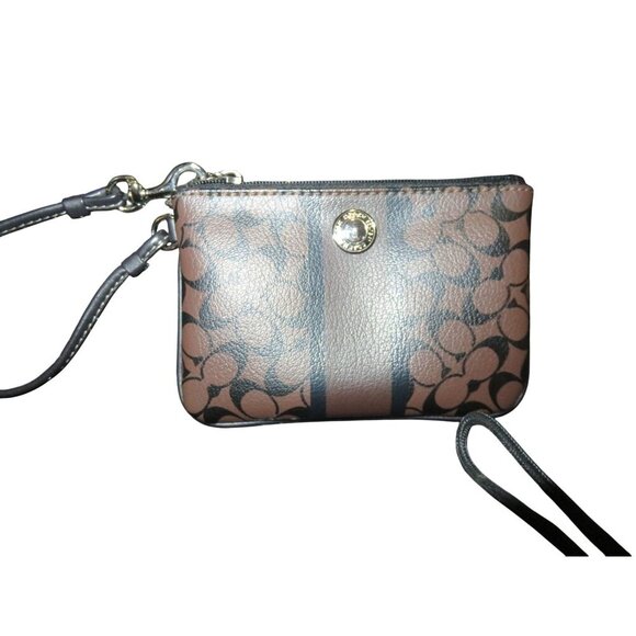 Coach 2010 Chelsea Heritage Brown & Black Coated Leather Boston Bag & wristlet - Picture 14 of 14